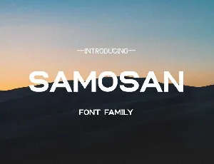 Samosan Sans Serif font