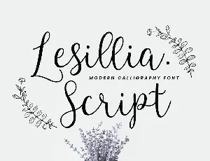 Lesillia font