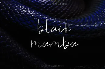 black mamba font