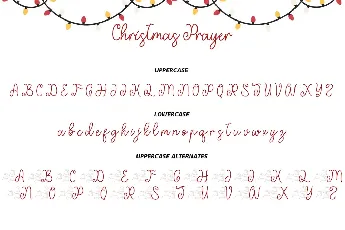 Christmas Prayer font