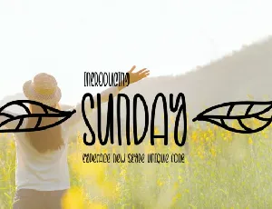 Sunday Handwritten font