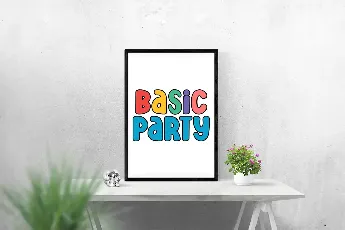 Basic party font