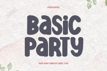 Basic party font