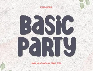 Basic party font