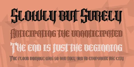 No More Justice font