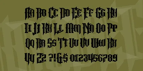 No More Justice font