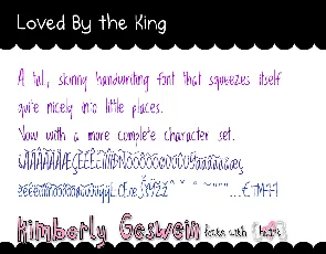 Loved by the King font