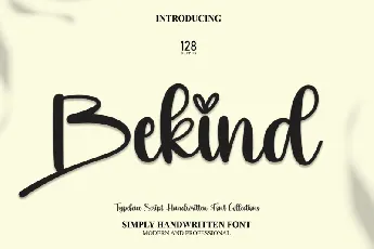 Bekind Script font