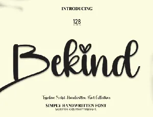 Bekind Script font