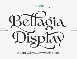 Bellagia Display font