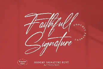 Faithfull Signature font