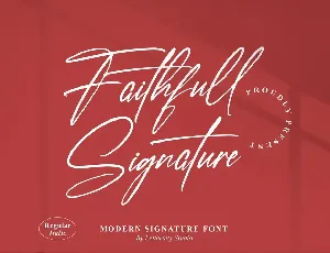 Faithfull Signature font