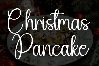 Christmas Pancake Script font