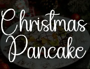 Christmas Pancake Script font