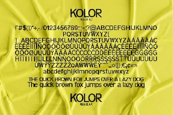 Kolor font