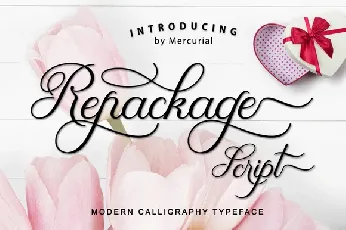 Repackage Script Free font