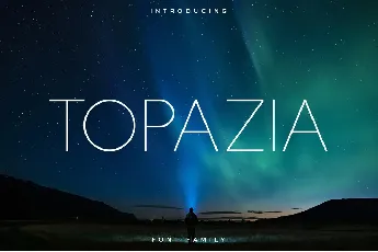 TopaziaNonCommercial font