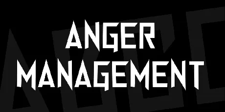 Anger Management font