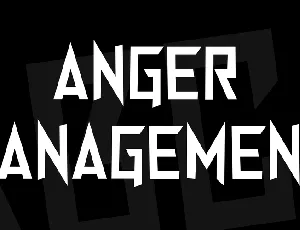 Anger Management font