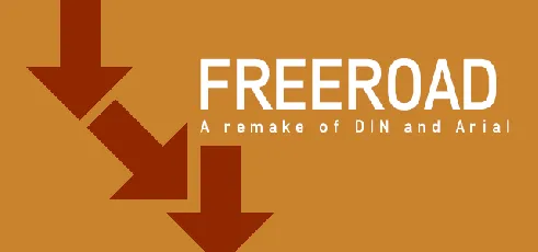 Freeroad font