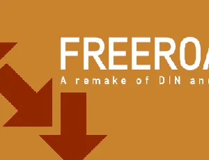 Freeroad font