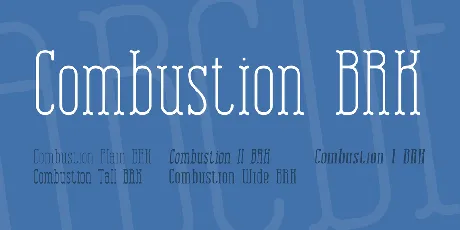 Combustion BRK font