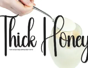 Thick Honey Script font