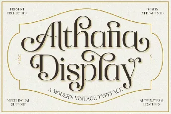 Althafia Display font