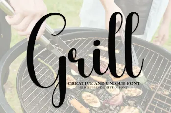 Grill Script font