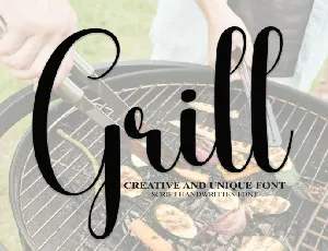 Grill Script font