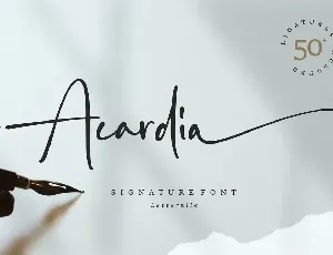 Acardia font