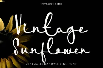 Vintage Sunflower font