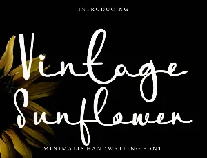 Vintage Sunflower font