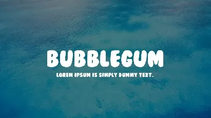 BubbleGum font