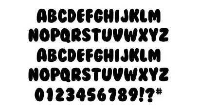 BubbleGum font