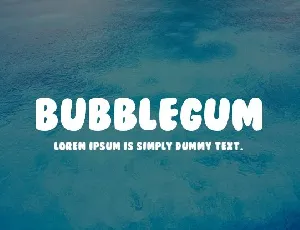 BubbleGum font