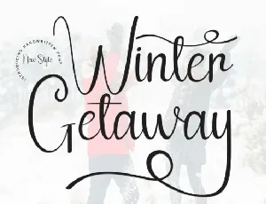 Winter Getaway Script font