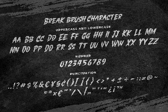 Break Brush font