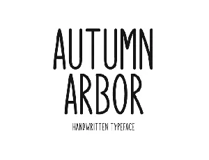 Autumn Arbor font