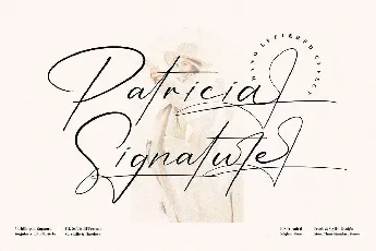 Patricia Signature font