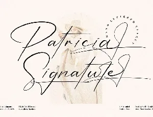 Patricia Signature font