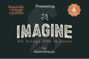 Imagine font