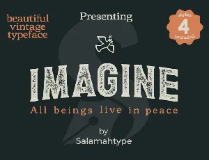 Imagine font