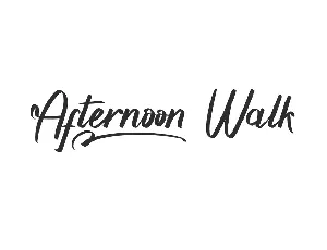 Afternoon Walk Demo font