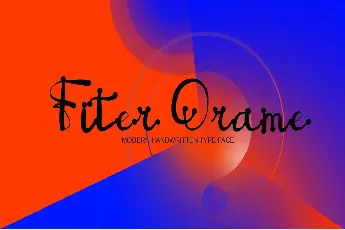 FITER ORAME font