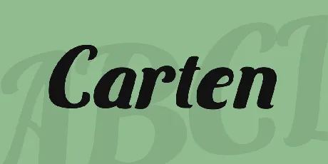 Carten font