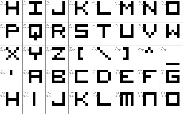 Visitor BRK font