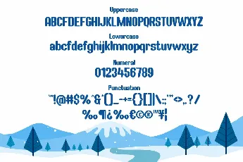 Frostbites font