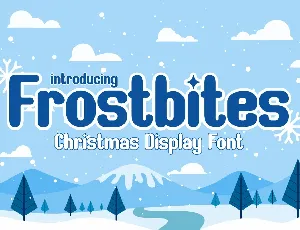 Frostbites font