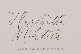 Harlyetta Mordila font